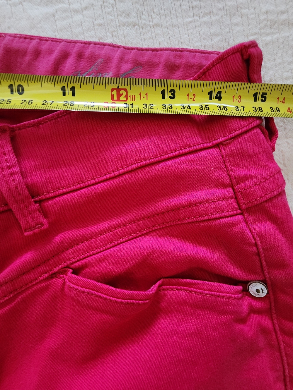 Hugo Boss Vibrant Fuchsia Pink Skinny Jeans - Size 29 - Picture 6 of 7
